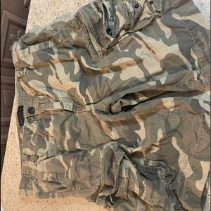 AERO Camo Cargo Shorts
